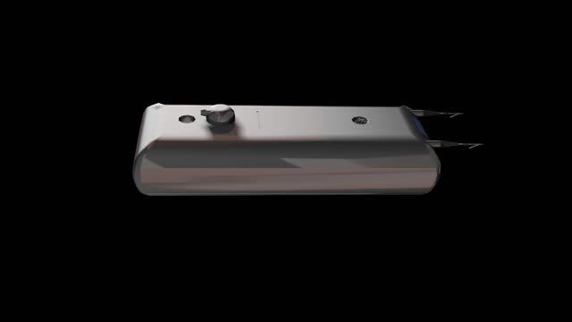 Rendering der Unterwasserdrohne mit Harpunenmodul